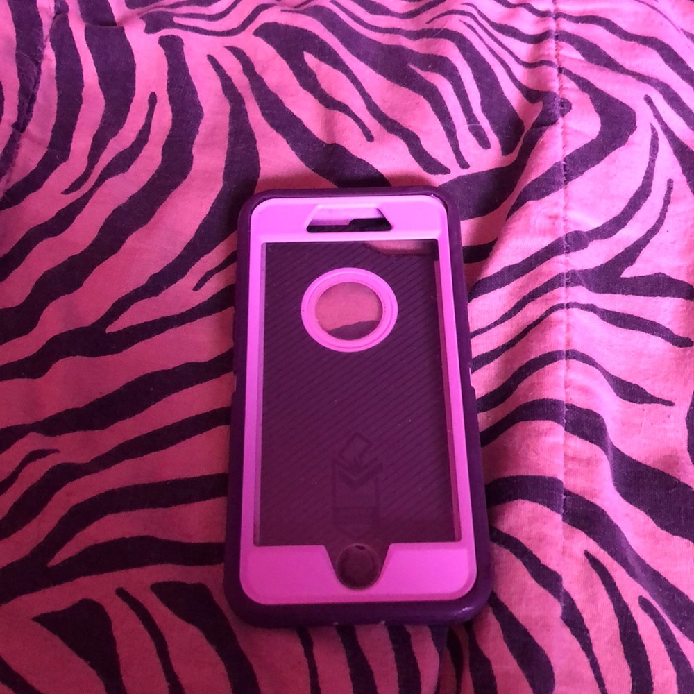 Purple and pink otterbox iPhone 8